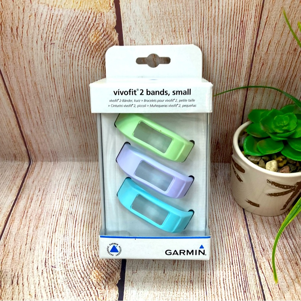 Garmin Vivifit 2 Bands Pack of 3 Sz Small Pastel